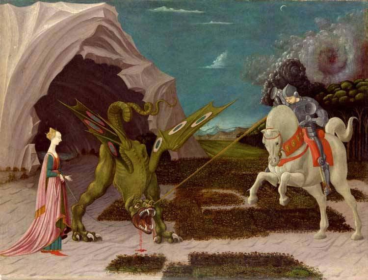  A gothicizing tendency of Uccello art is nowhere more apparent than in Saint George and the Dragon